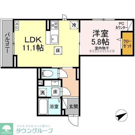 エスペランスの物件間取画像